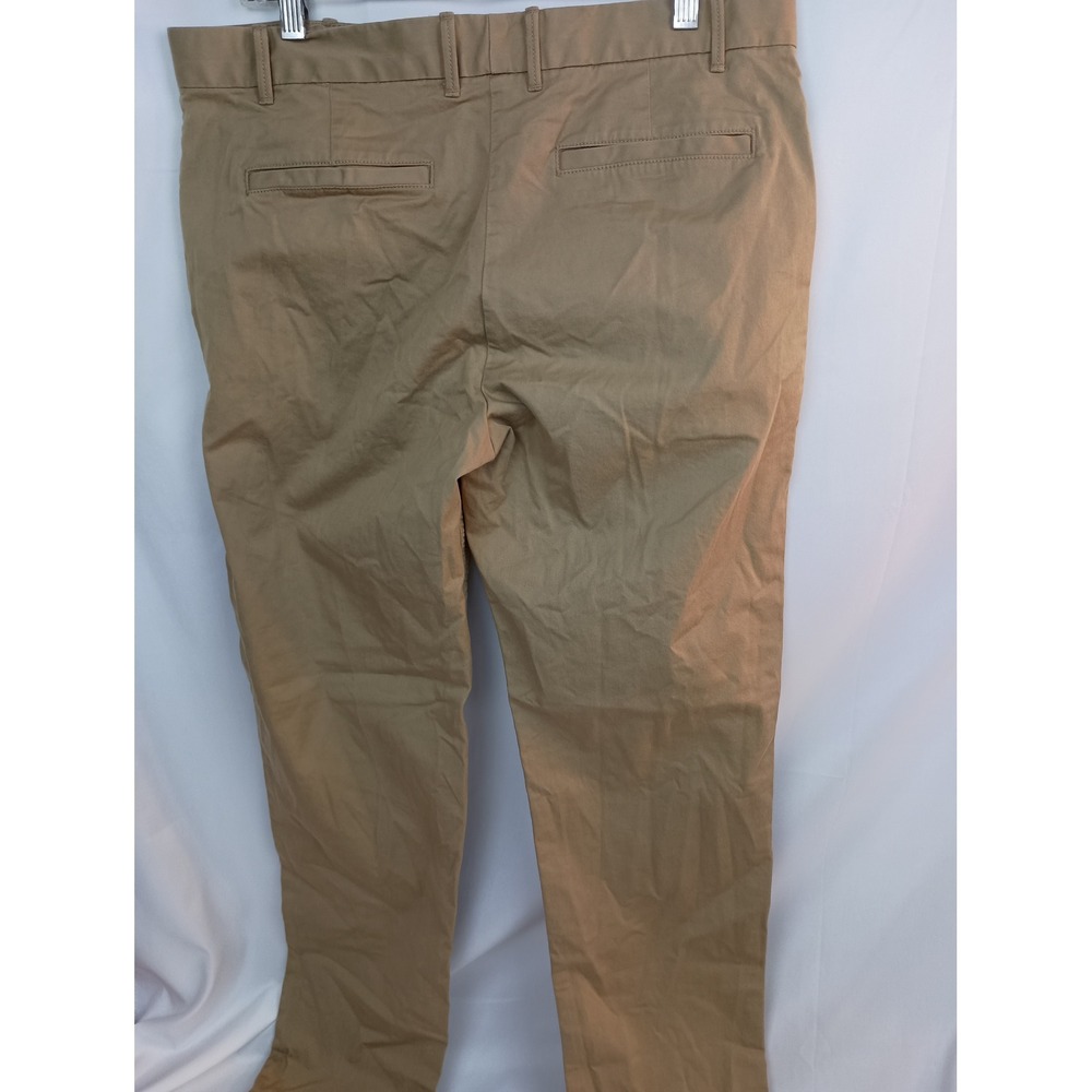 Gap trousers 8 work straight leg classic business chino neutral tan brown office - Picture 9 of 9